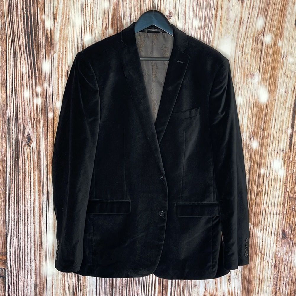 BAR III Velvet Slim-Fit Sport Coat
